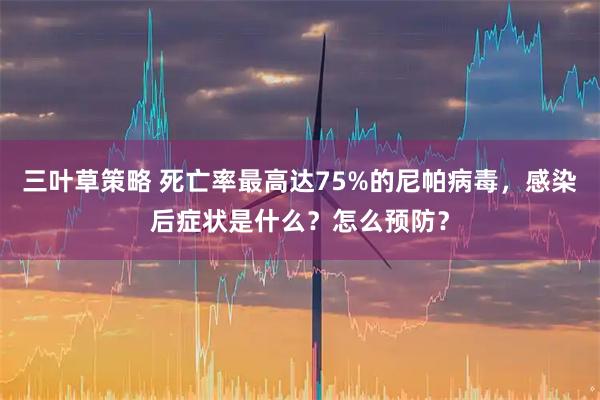 三叶草策略 死亡率最高达75%的尼帕病毒，感染后症状是什么？怎么预防？