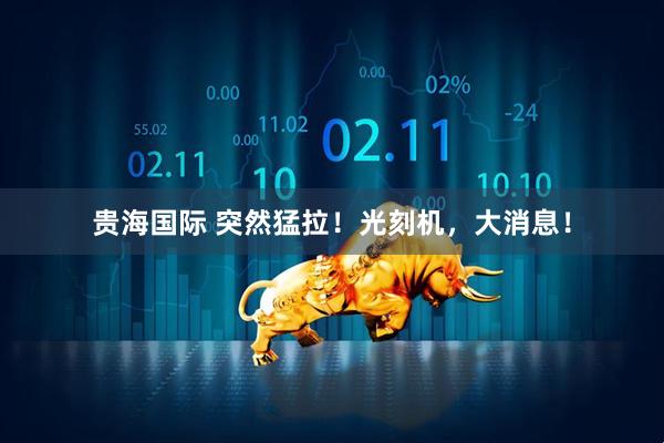 贵海国际 突然猛拉！光刻机，大消息！